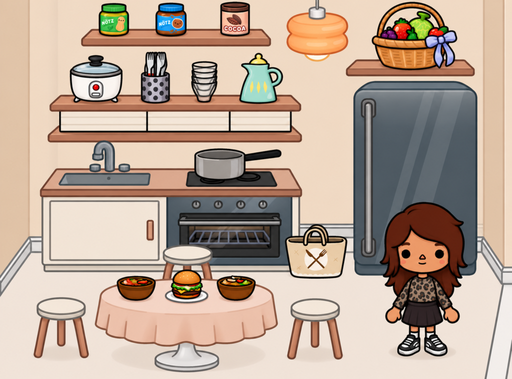 Aesthetic Kitchen Ideas for Toca Boca 🤎✨ | Toca Boca World