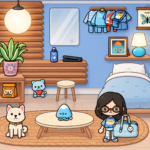 Toca Boca Teen Room Design Ideas 💙🧸 | Toca Boca Free House Ideas