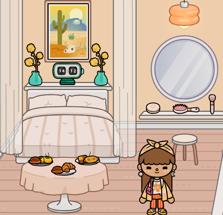 Step 8: Finished Toca Boca aesthetic bedroom